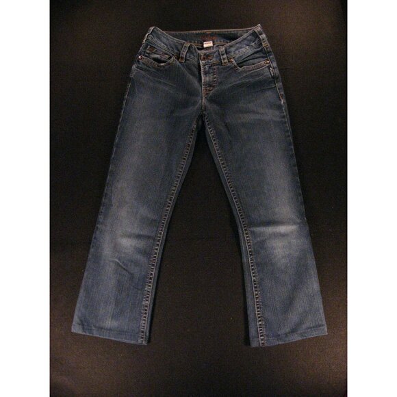 SILVER SUKI Womens Jeans Low-Rise TAG: 27 x 34 Blue Crop